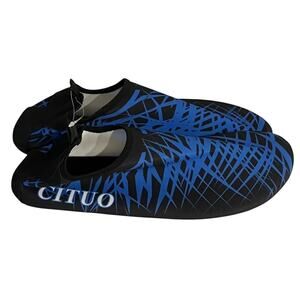 CITUO Water Shoes Men’s Size 44/45 US 11-12 Black Blue Barefoot Swim Surf Beach